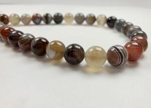 ST75-62 10mm Round Stone - Botswana Agate